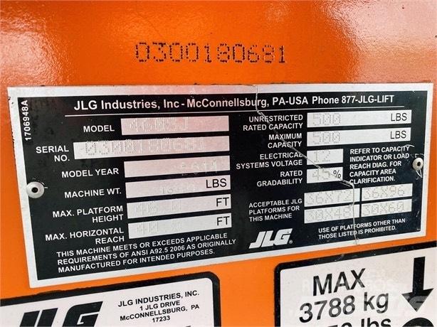 JLG 460 SJ ブームリフト　直伸型