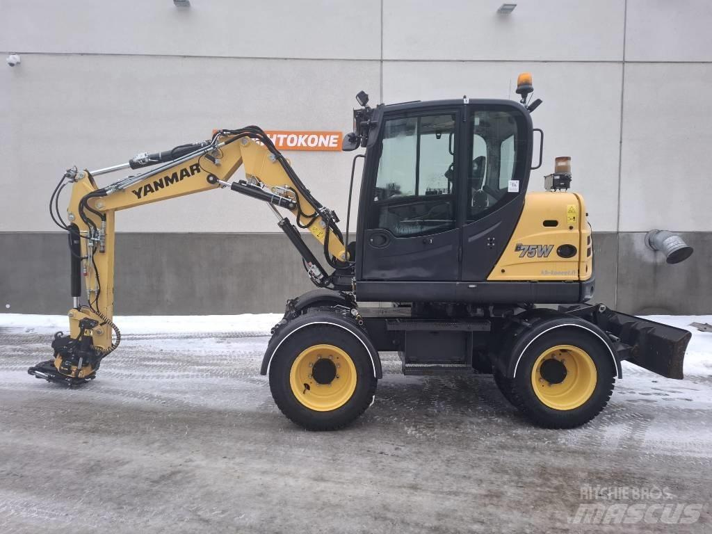 Yanmar B 75 W ホイール式油圧ショベル（パワーショベル・ユンボ・バックホー）