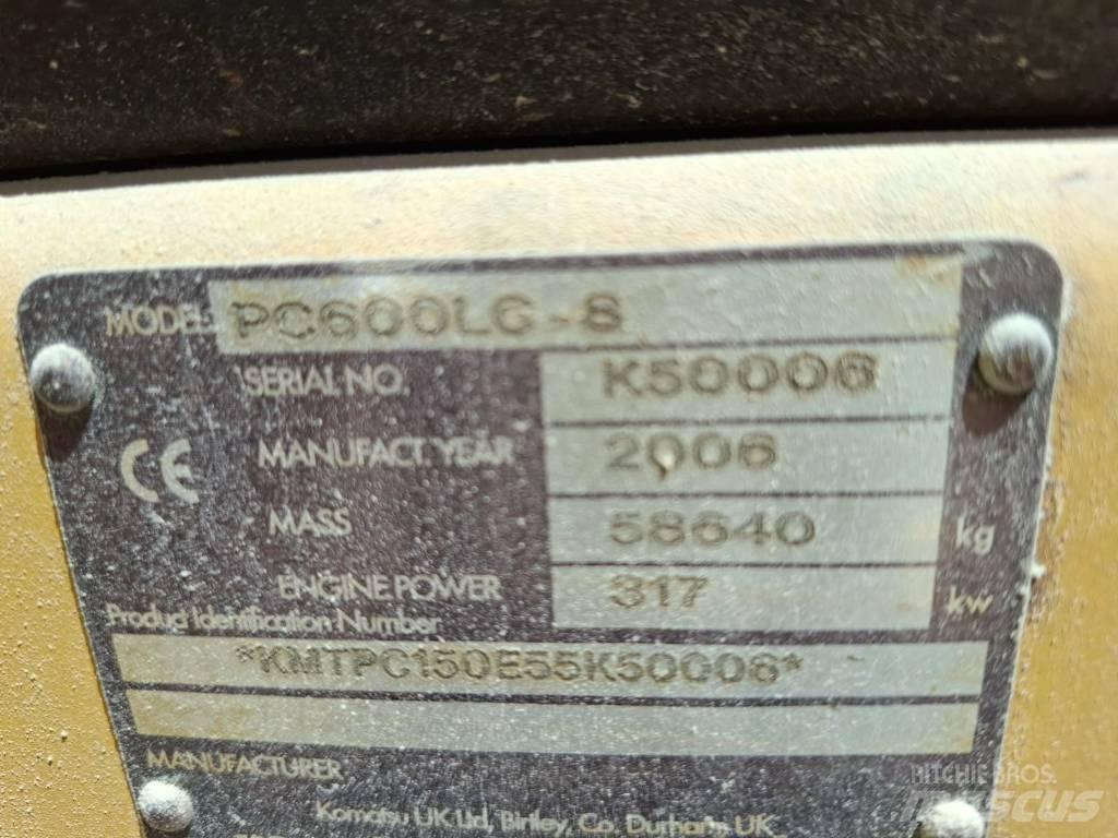 Komatsu PC 600 LC-8 大型油圧ショベル12t以上（パワーショベル・ユンボ）