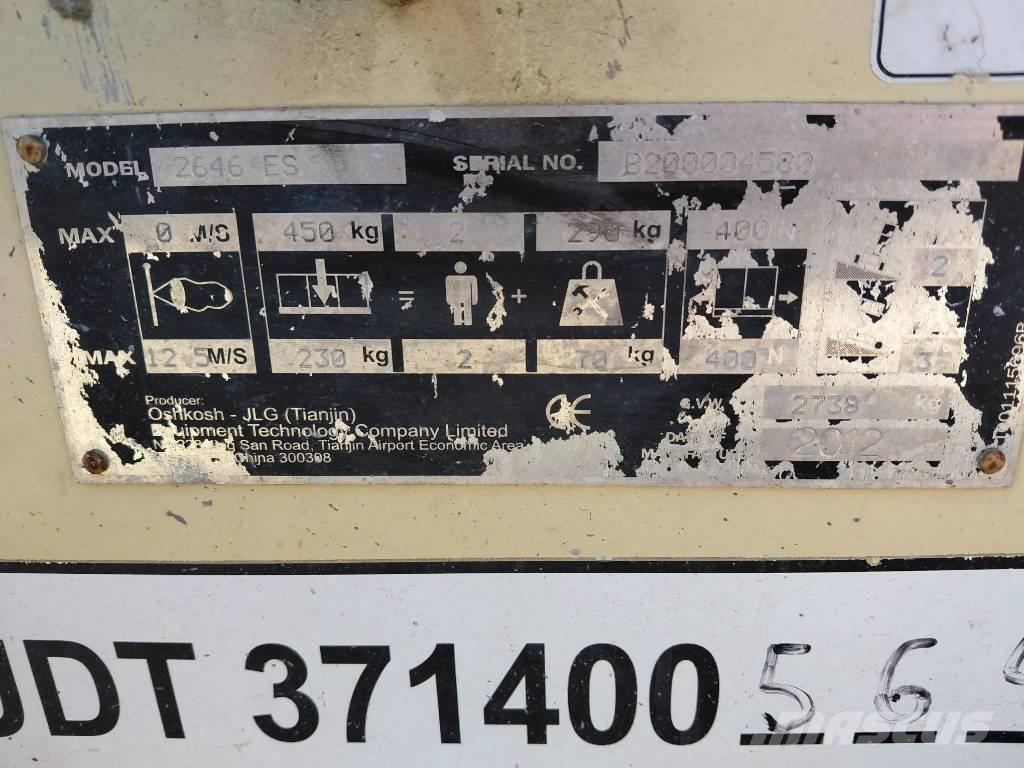 JLG 2646ES シザースリフト