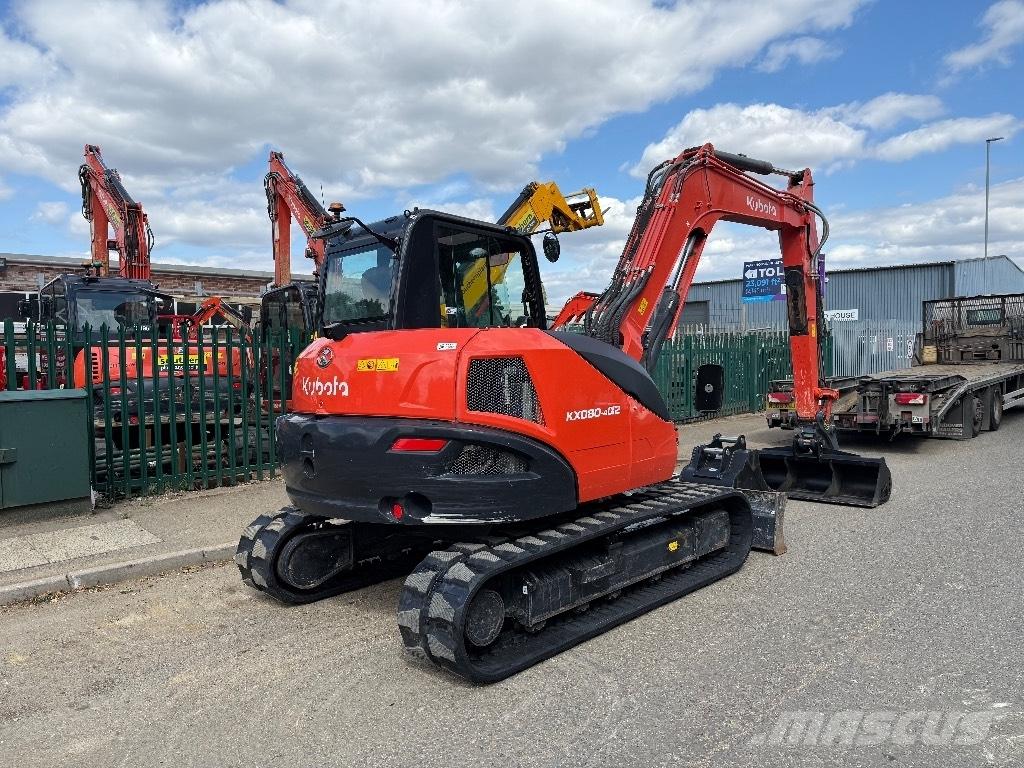 Kubota KX 080-4 中型油圧ショベル 7ｔ-12ｔ（ユンボ・パワーショベル・バックホー）