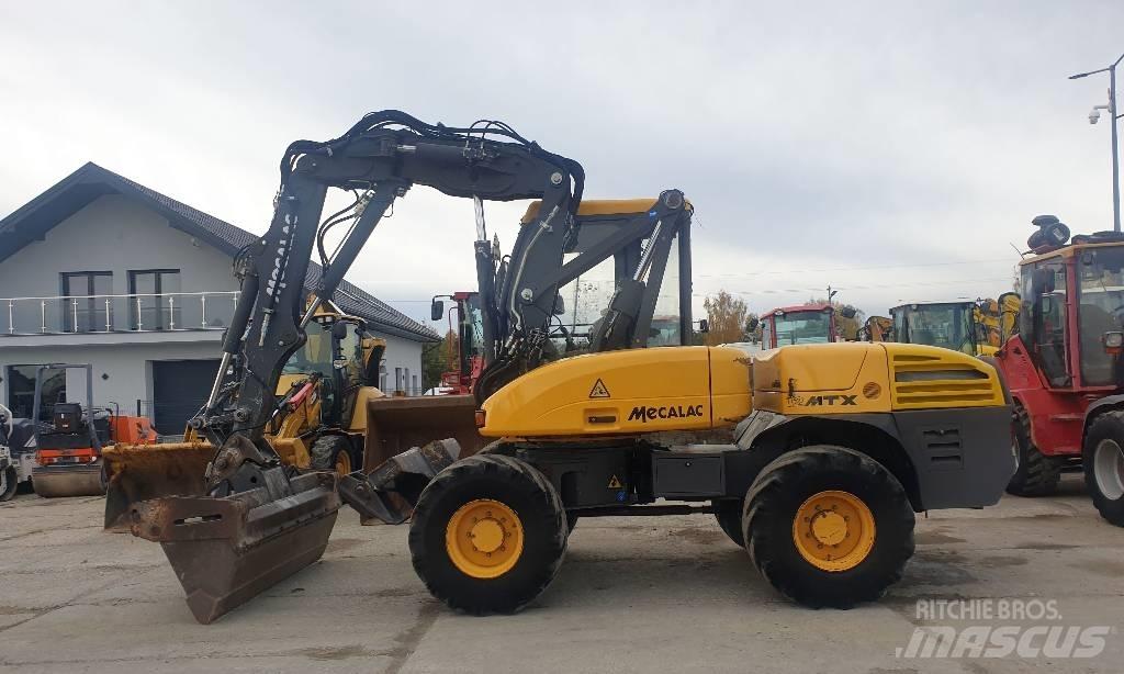 Mecalac 12 M TX ホイール式油圧ショベル（パワーショベル・ユンボ・バックホー）