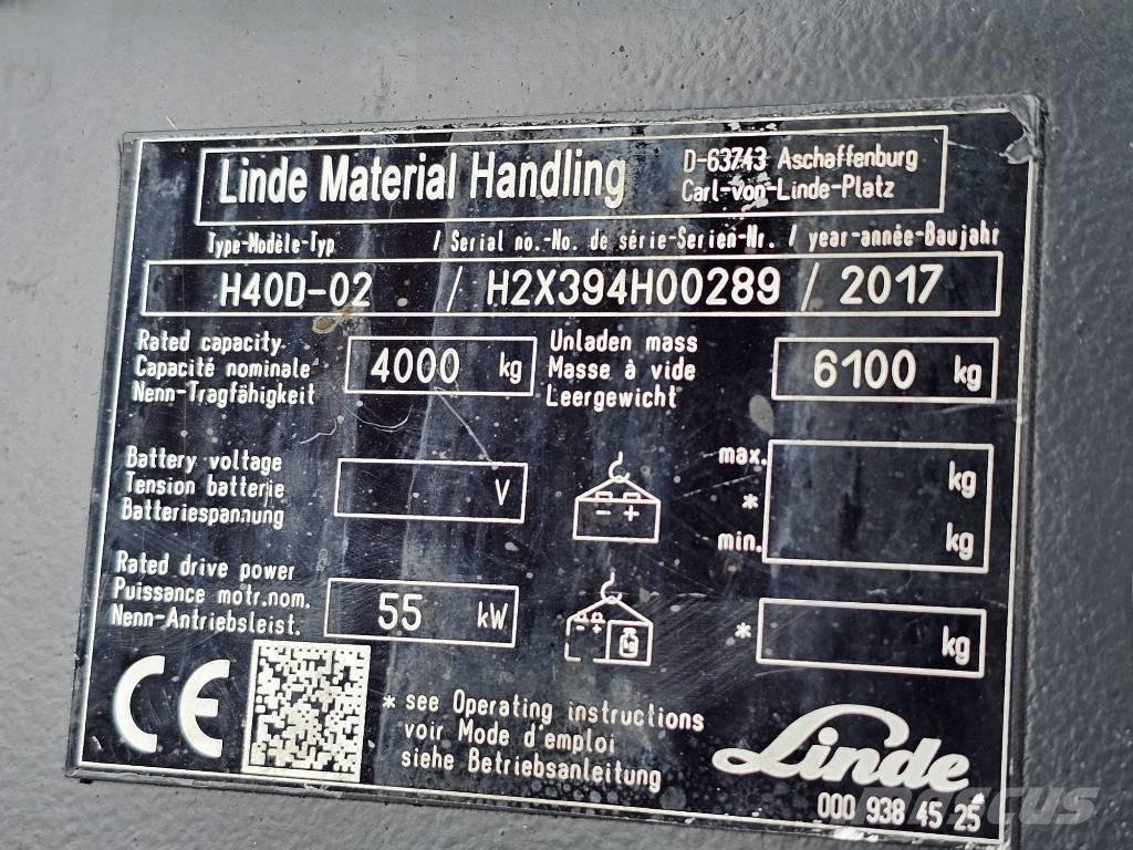 Linde H40D-02 ディーゼル・軽油