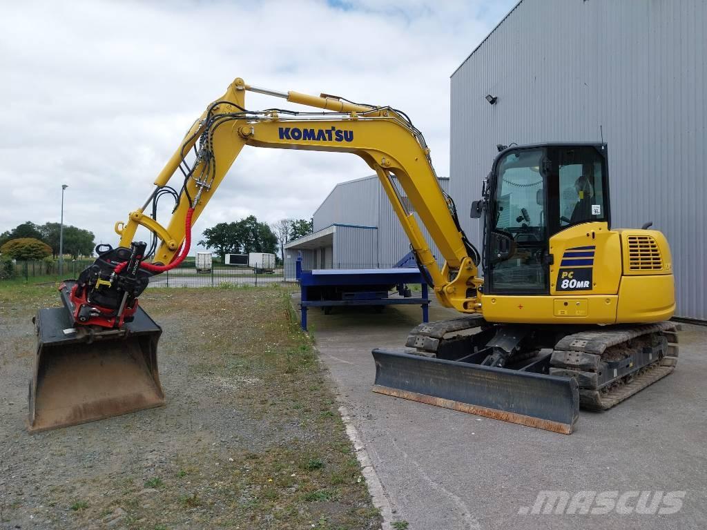 Komatsu PC80MR-5 中型油圧ショベル 7ｔ-12ｔ（ユンボ・パワーショベル・バックホー）