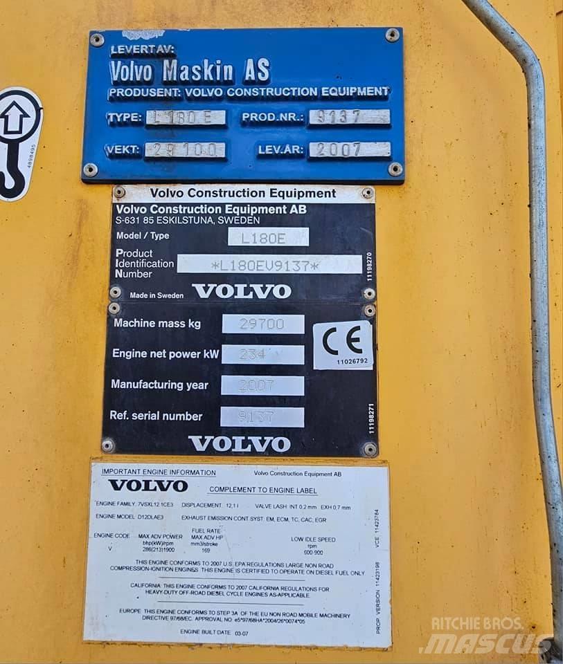 Volvo L 180 E ホイールローダー・タイヤショベル