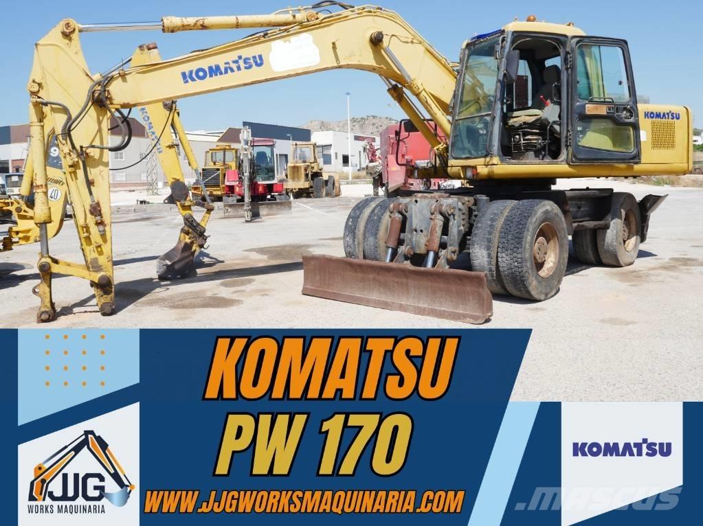 Komatsu PW 170 ホイール式油圧ショベル（パワーショベル・ユンボ・バックホー）