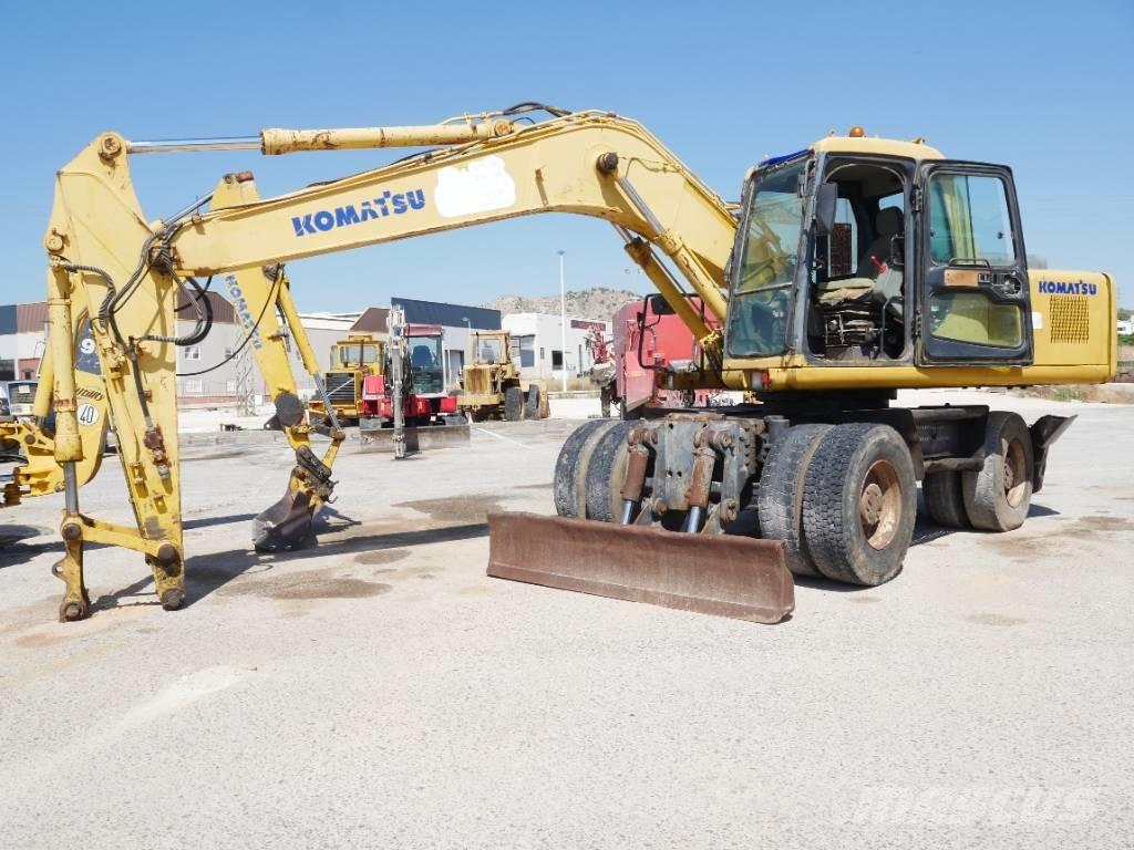 Komatsu PW 170 ホイール式油圧ショベル（パワーショベル・ユンボ・バックホー）