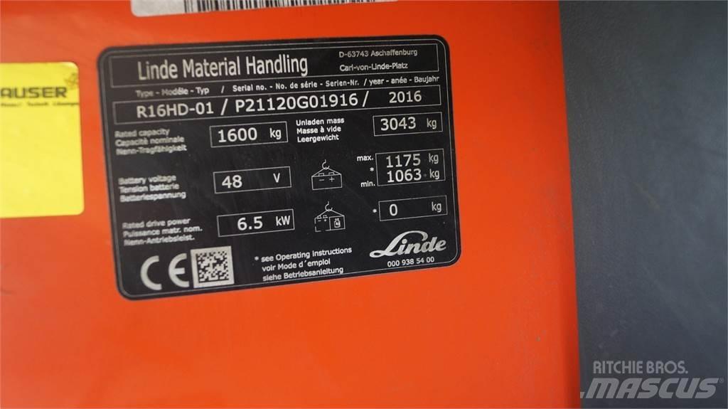 Linde R16HD リーチフォークリフト