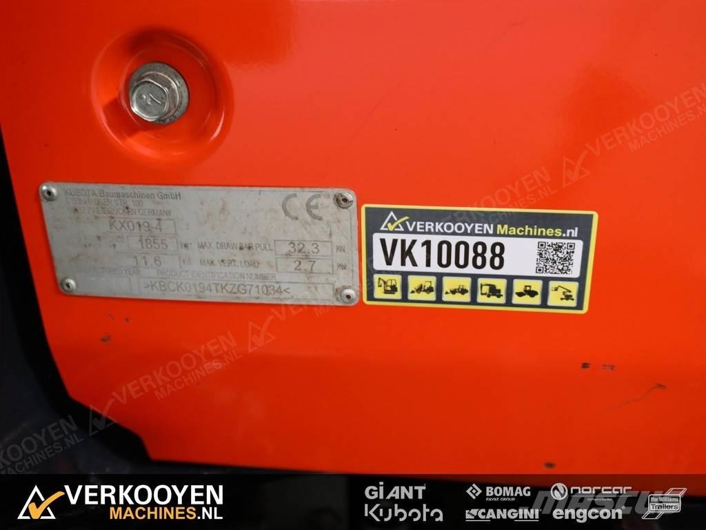 Kubota KX019-4 ミニ油圧ショベル 7t以下（ミニユンボ・ミニディガー）