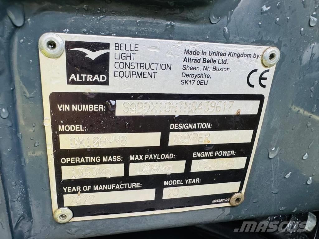 Altrad Belle DX1000 サイト　ダンプ