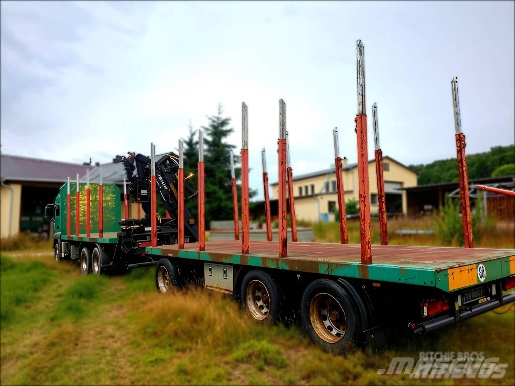 MAN TGA 33.430 木材トラック