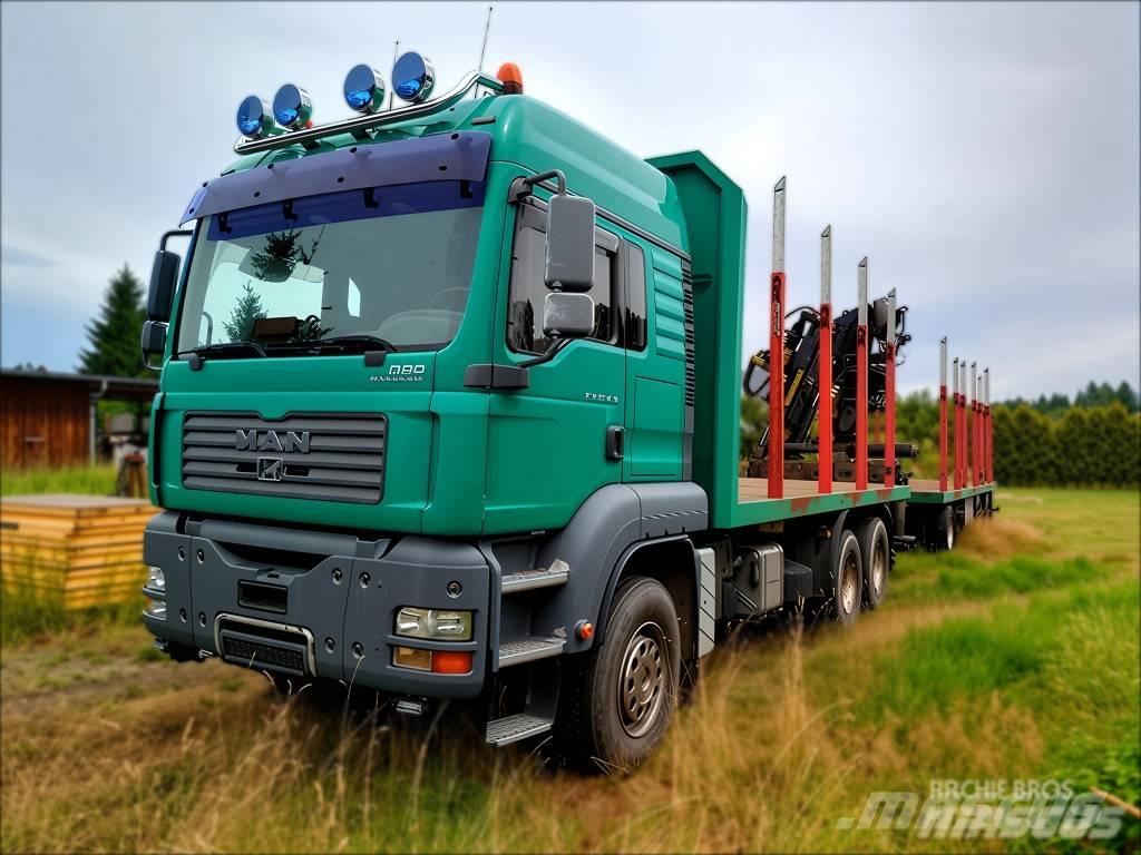 MAN TGA 33.430 木材トラック