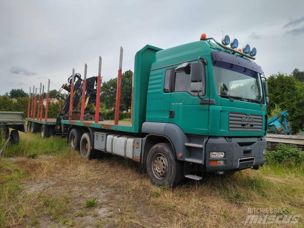 MAN TGA 33.430 木材トラック