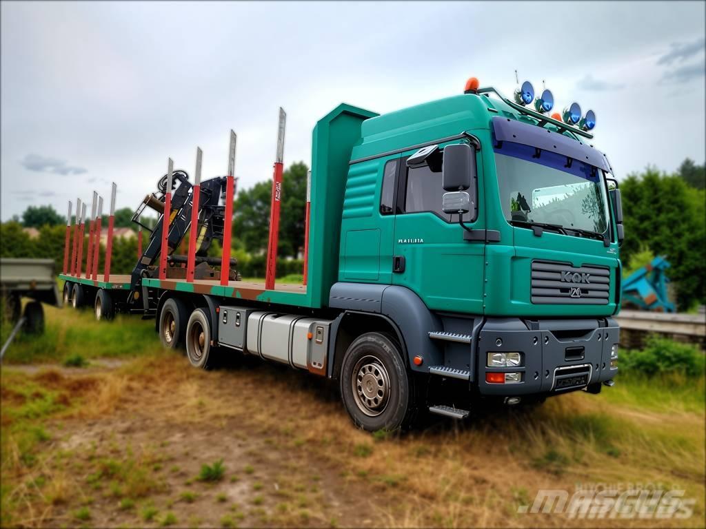 MAN TGA 33.430 木材トラック