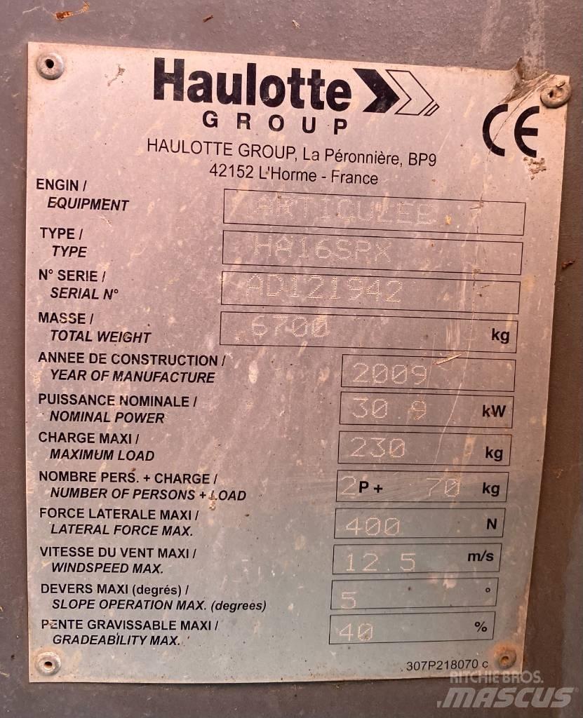 Haulotte HA 16 SPX ブームリフト　屈伸型