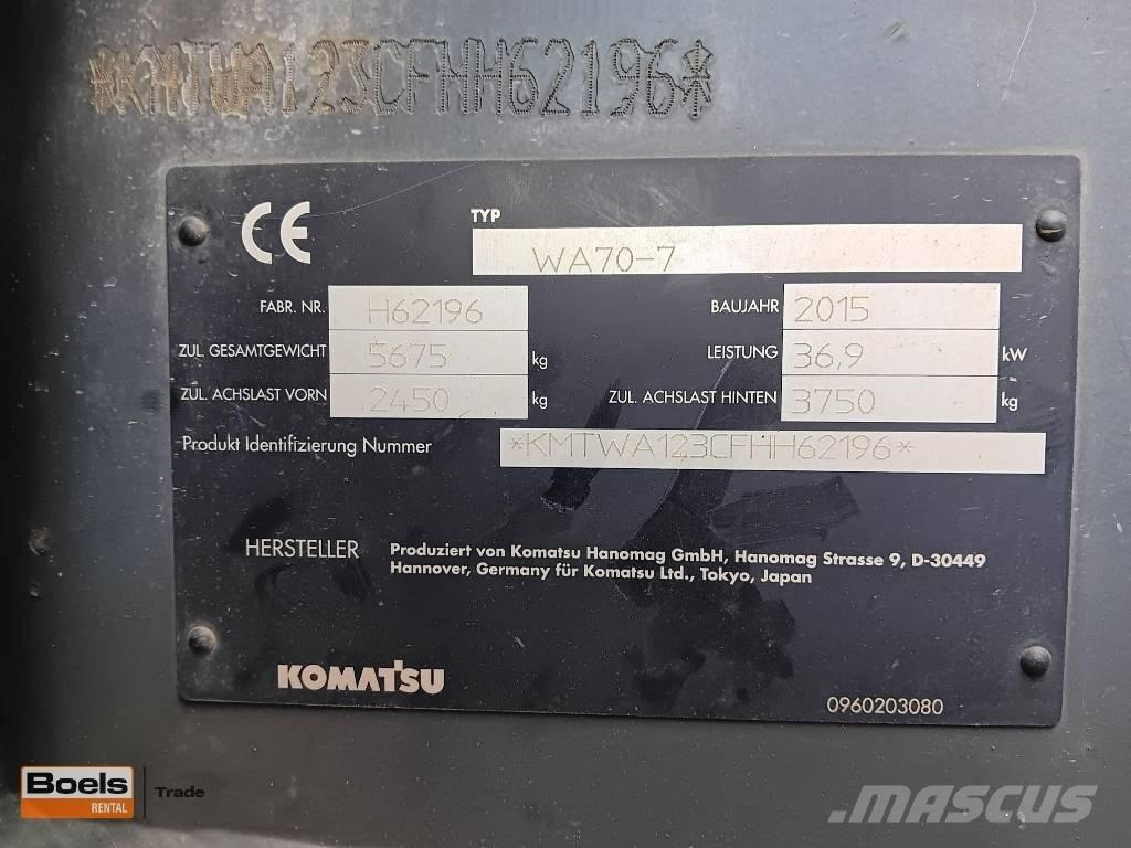Komatsu WA 70-7 ホイールローダー・タイヤショベル