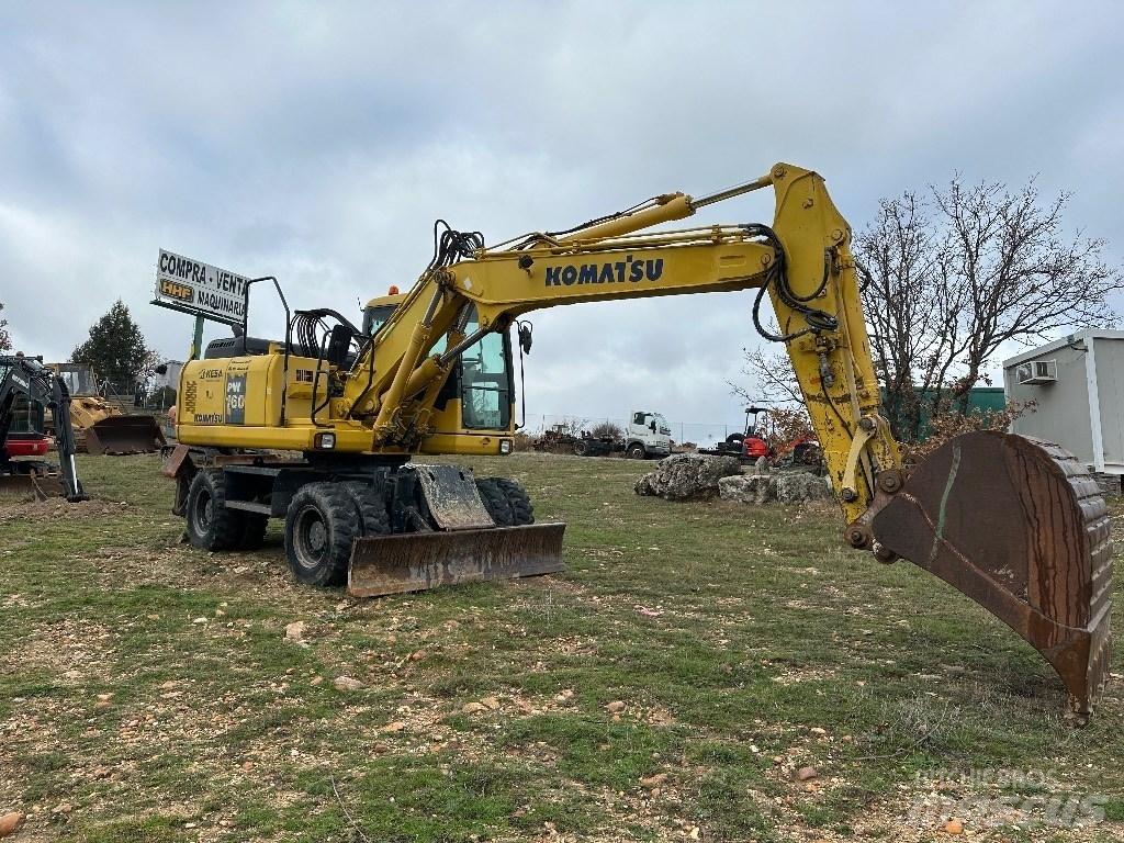 Komatsu PW 160-7E0 ホイール式油圧ショベル（パワーショベル・ユンボ・バックホー）