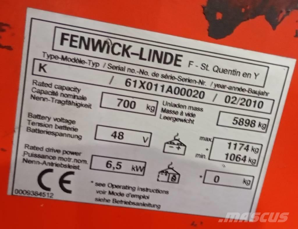 Linde K 011 リーチフォークリフト