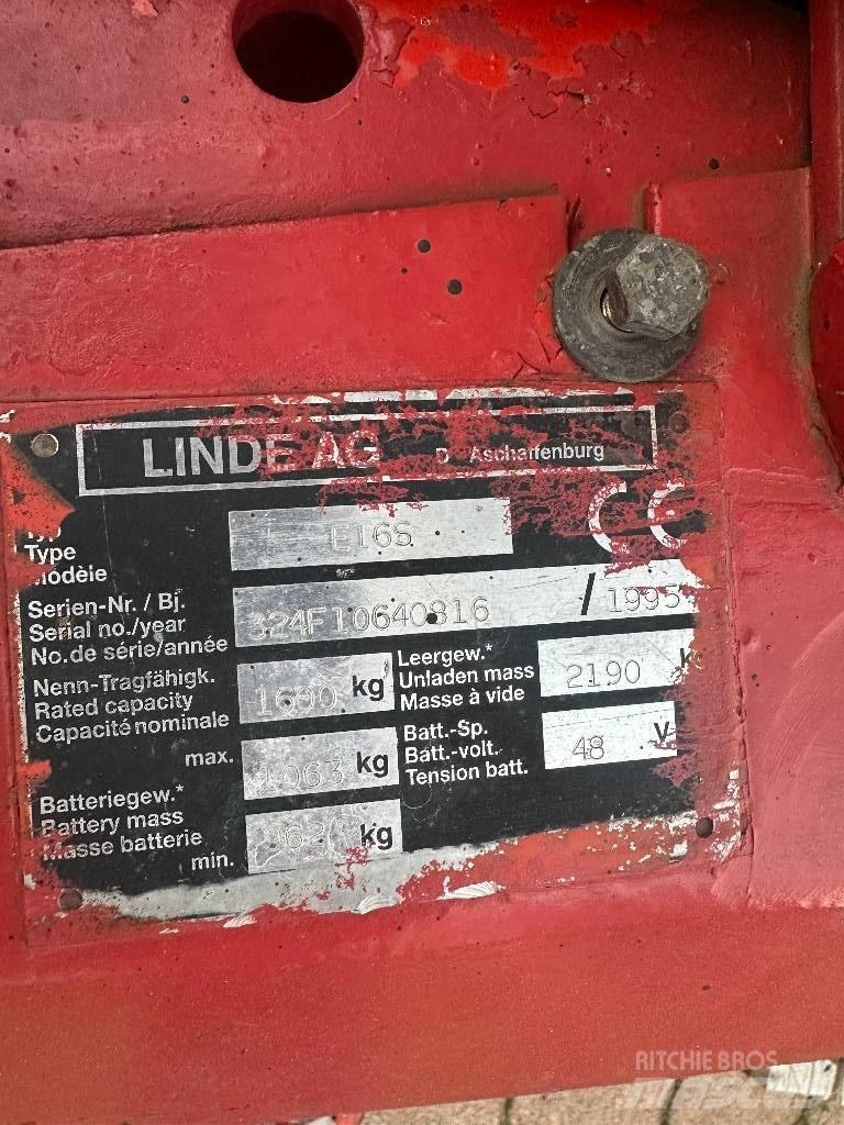 Linde E 16 S バッテリーフォークリフト