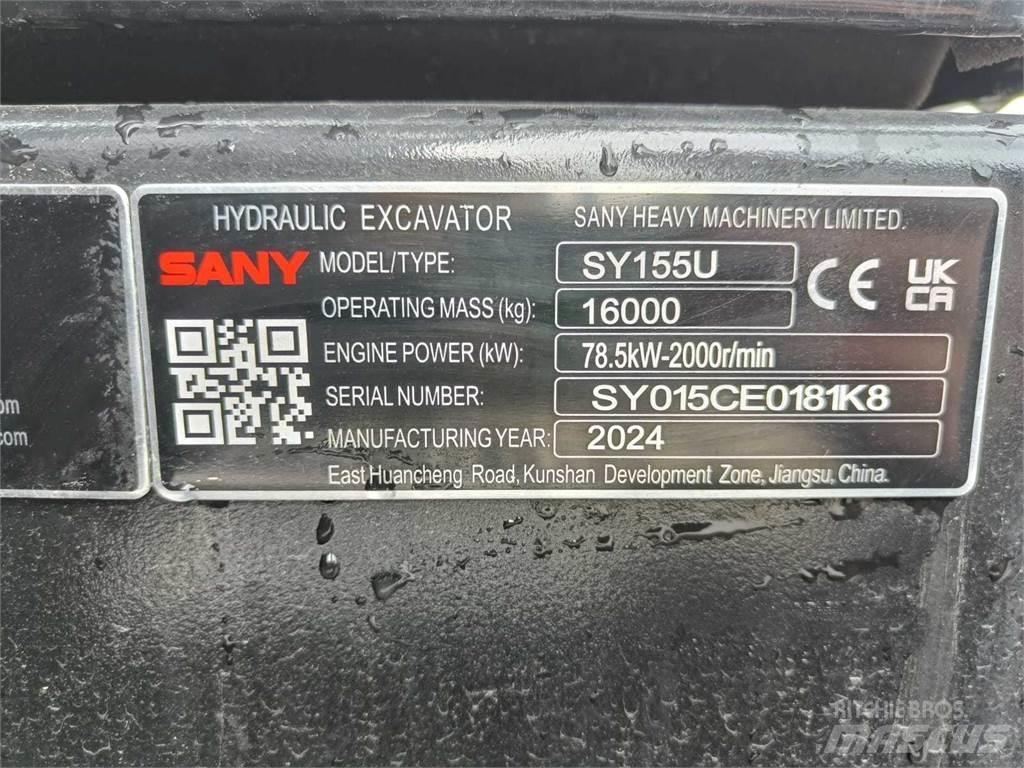 Sany SY155U 大型油圧ショベル12t以上（パワーショベル・ユンボ）