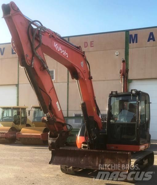 Kubota KX 080-4 中型油圧ショベル 7ｔ-12ｔ（ユンボ・パワーショベル・バックホー）