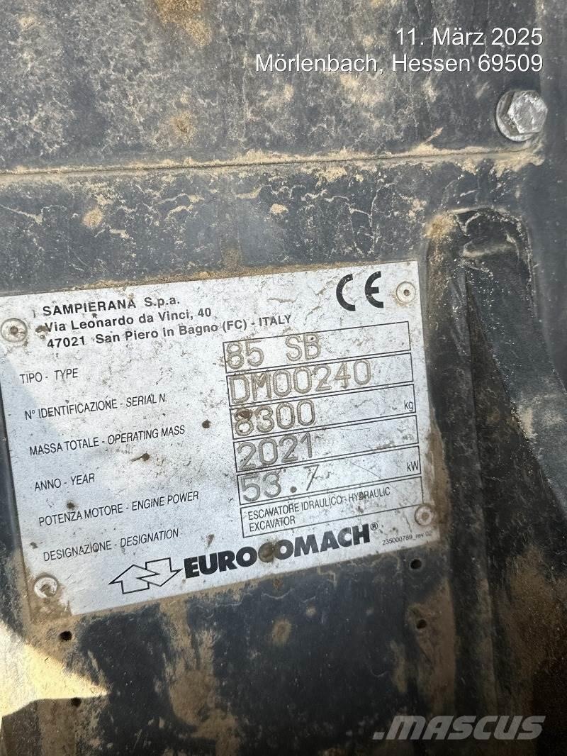 Eurocomach 85SB ミニ油圧ショベル 7t以下（ミニユンボ・ミニディガー）