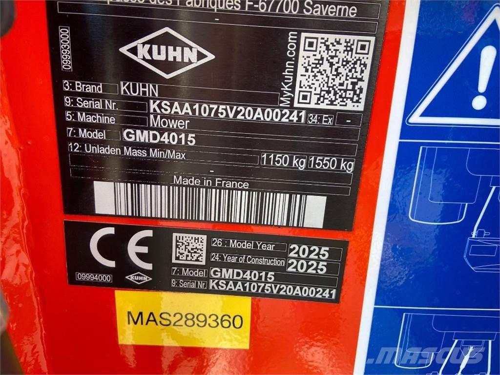 Kuhn GMD4015 モアーコンディショナー