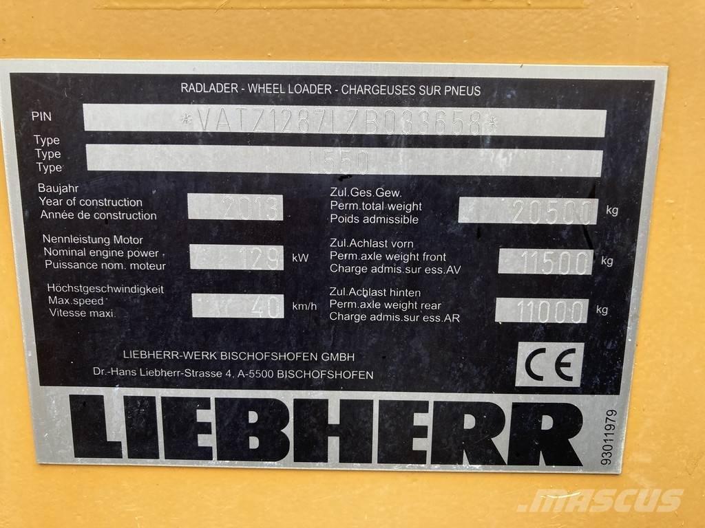 Liebherr L 550 ホイールローダー・タイヤショベル