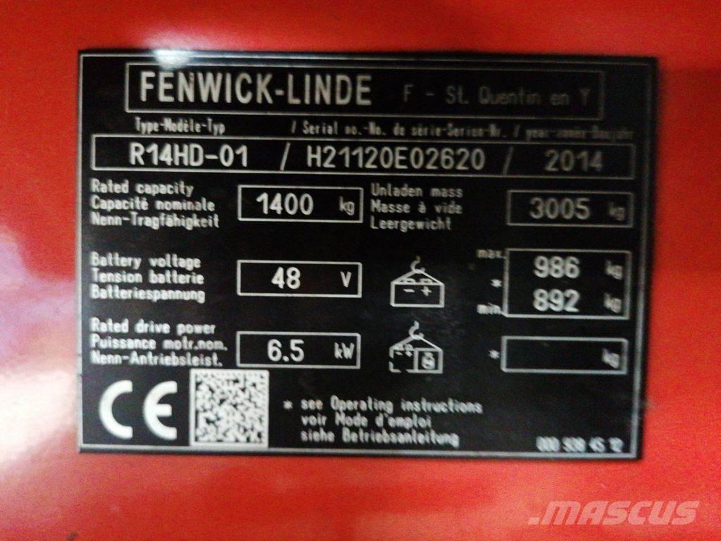 Linde R14HD-01 リーチフォークリフト