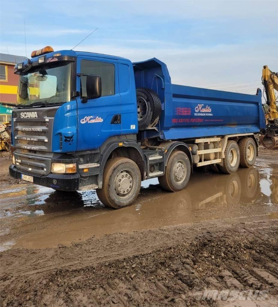 Scania R420 8x4 スキップローダートラック