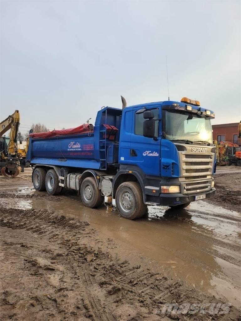 Scania R420 8x4 スキップローダートラック