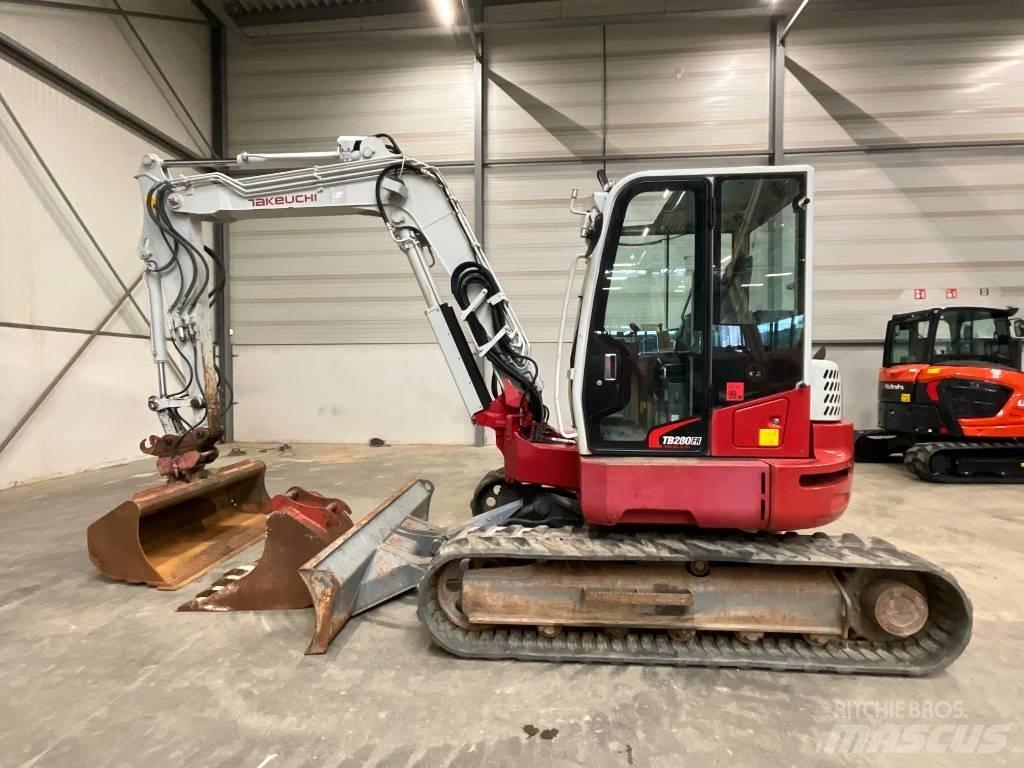 Takeuchi TB 280 FR 中型油圧ショベル 7ｔ-12ｔ（ユンボ・パワーショベル・バックホー）