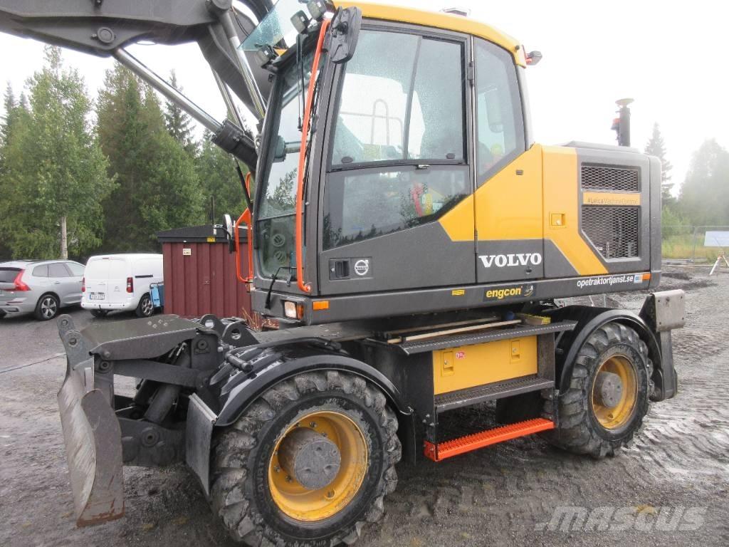 Volvo EW 160 E ホイール式油圧ショベル（パワーショベル・ユンボ・バックホー）