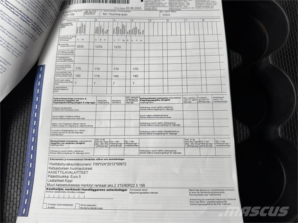 Volvo FMX 8x4 ダンプ