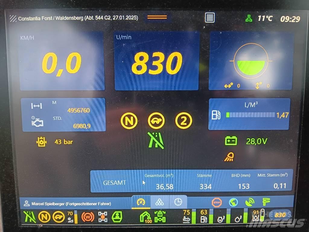 Komatsu 901 XC ハーベスター
