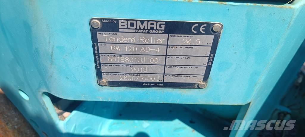 Bomag BW 120 AD-4 タンデムローラ