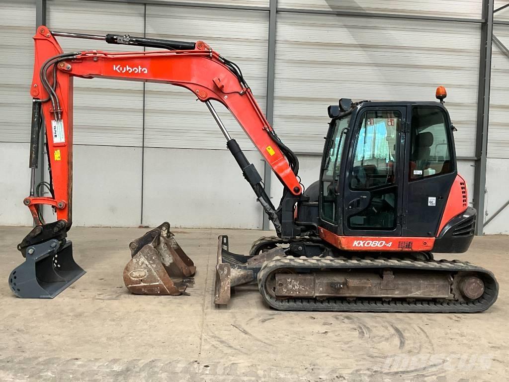 Kubota KX 080-4 中型油圧ショベル 7ｔ-12ｔ（ユンボ・パワーショベル・バックホー）