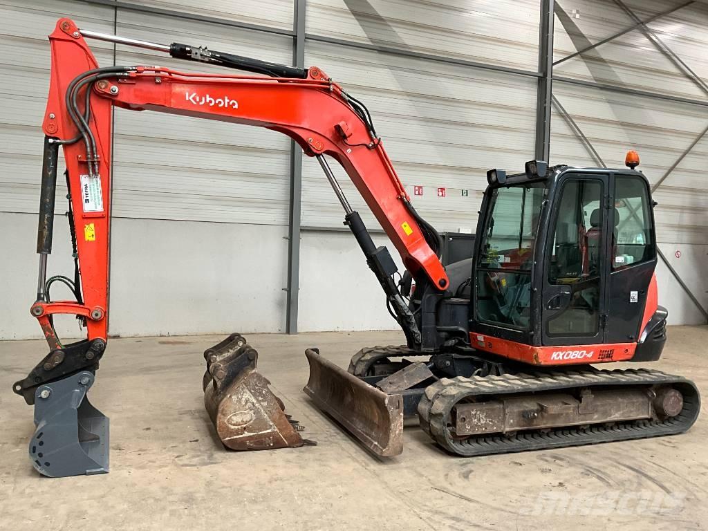 Kubota KX 080-4 中型油圧ショベル 7ｔ-12ｔ（ユンボ・パワーショベル・バックホー）