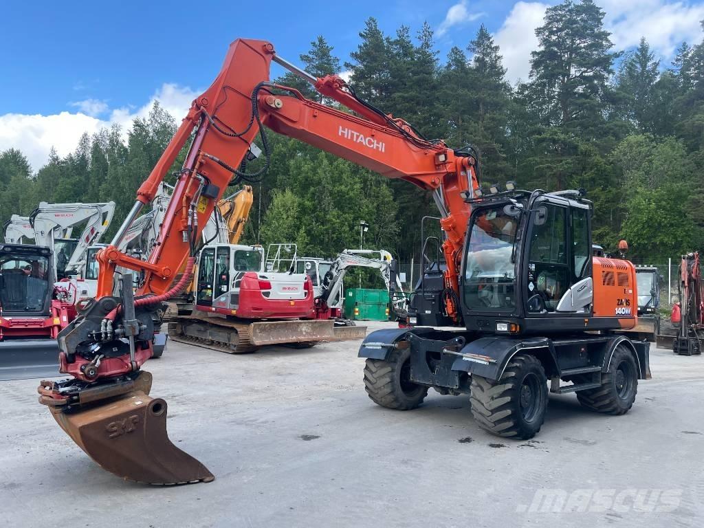Hitachi 140W ホイール式油圧ショベル（パワーショベル・ユンボ・バックホー）