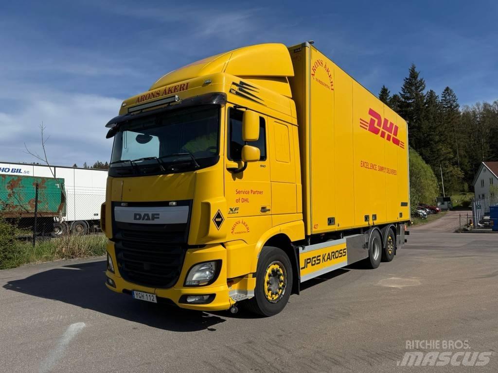DAF XF 510 ボックスボディー、ウイング、箱車
