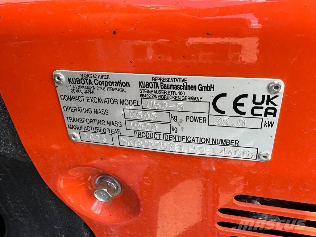 Kubota U 56-5 ミニ油圧ショベル 7t以下（ミニユンボ・ミニディガー）