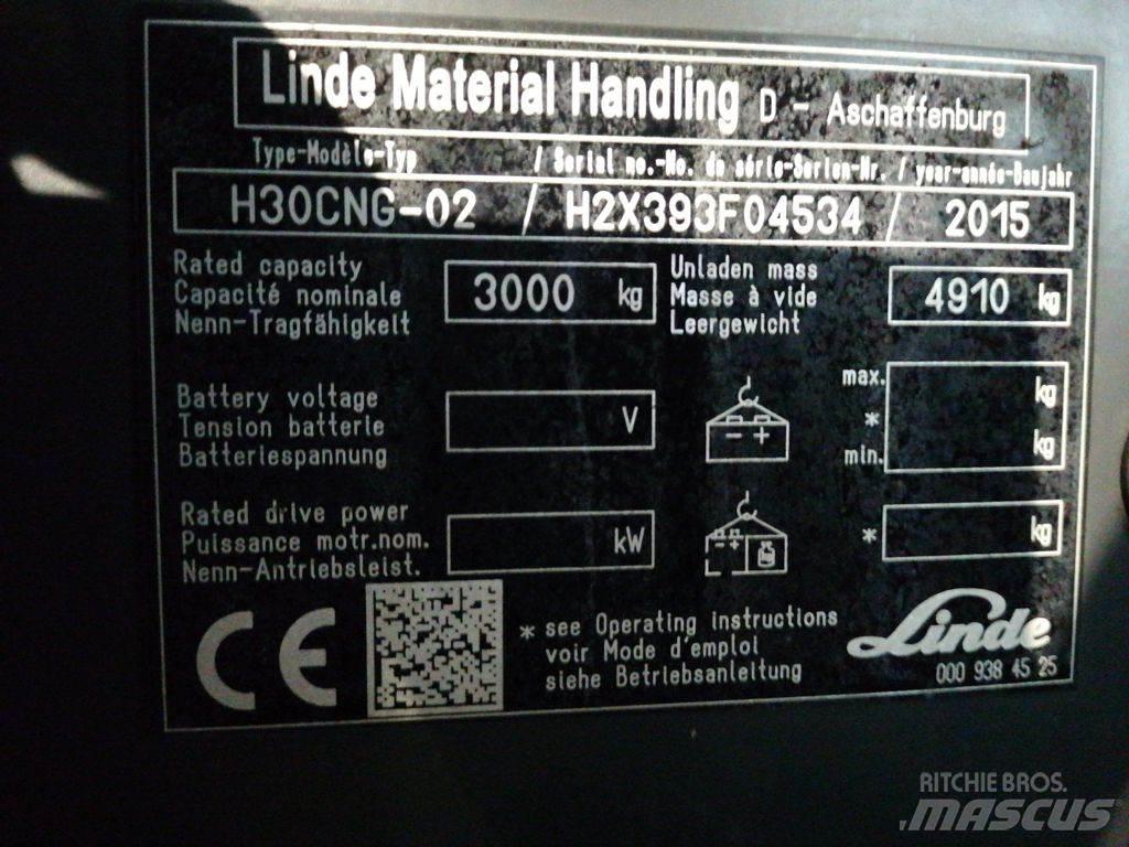 Linde H30TCNG-02 LPGフォークリフト