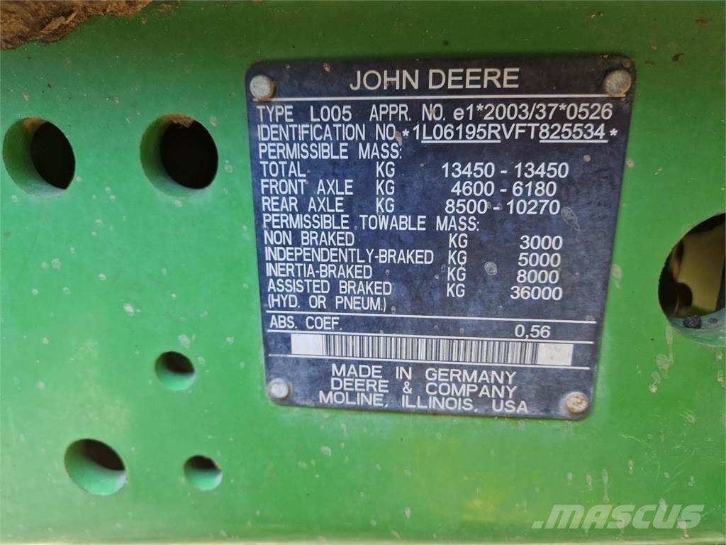 John Deere 6195R トラクター