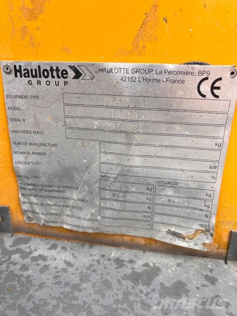 Haulotte Star 10 ブームリフト　直伸型