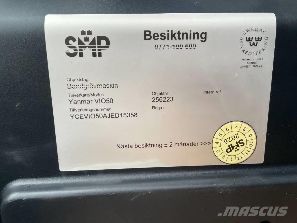 Yanmar Vio 50 ミニ油圧ショベル 7t以下（ミニユンボ・ミニディガー）