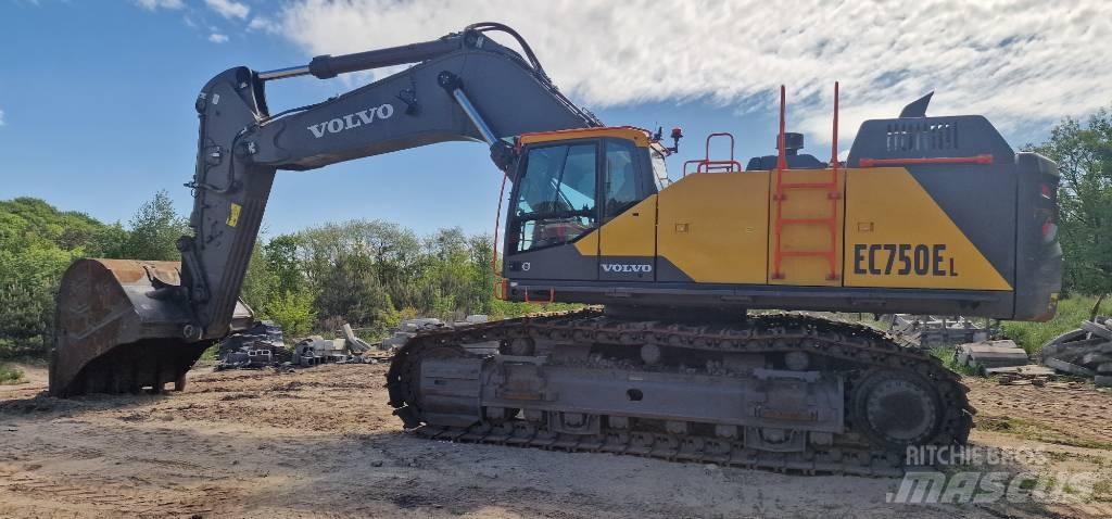 Volvo EC 750 E 大型油圧ショベル12t以上（パワーショベル・ユンボ）