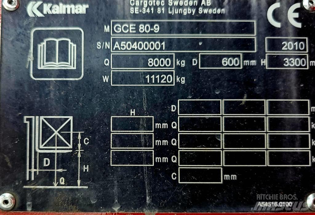 Kalmar GCE 80-9 LPGフォークリフト