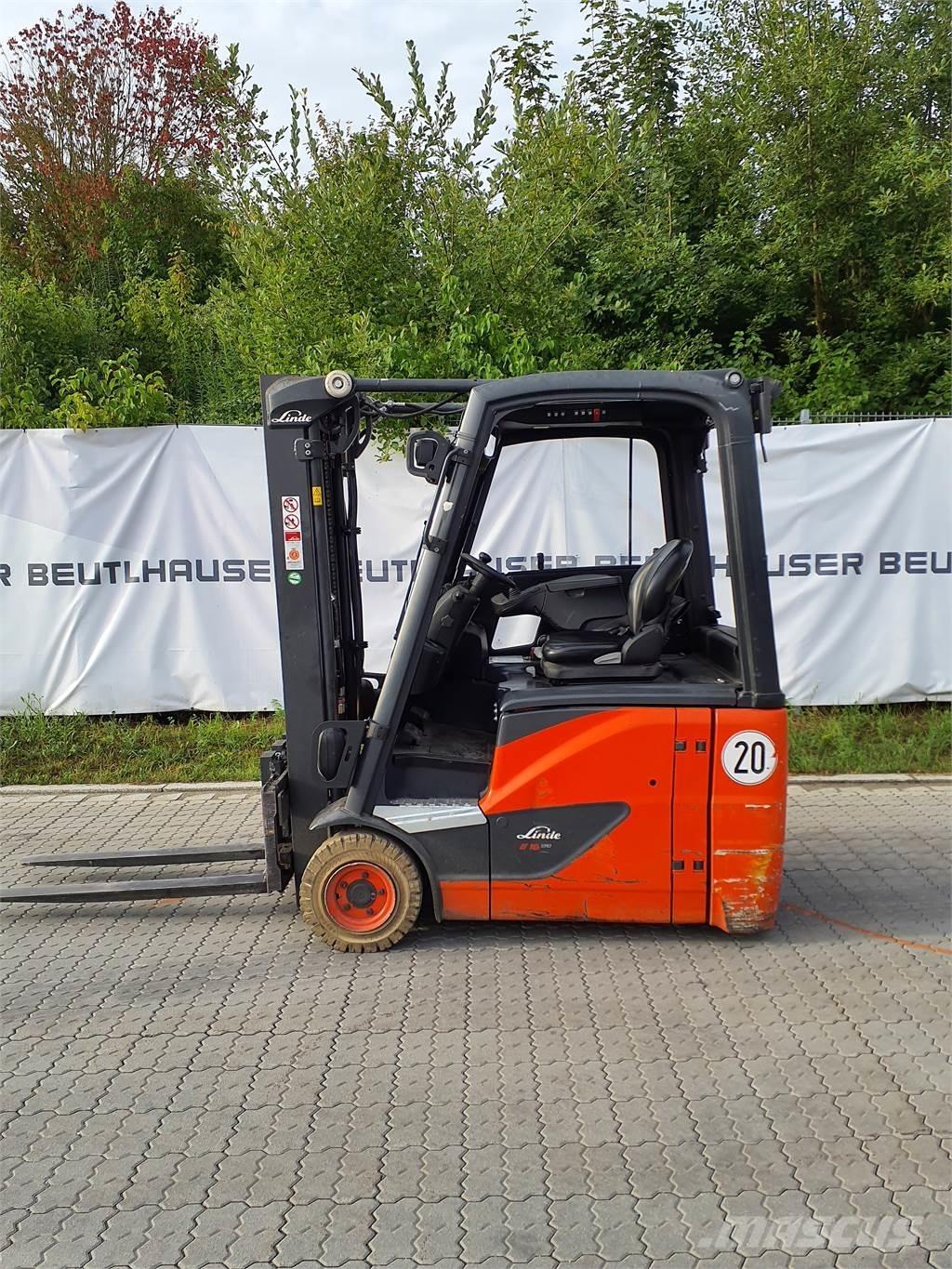 Linde E16 バッテリーフォークリフト