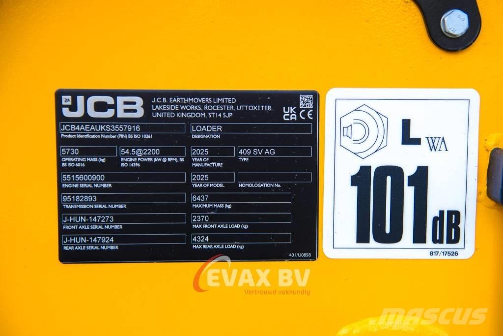 JCB 409 ホイールローダー・タイヤショベル