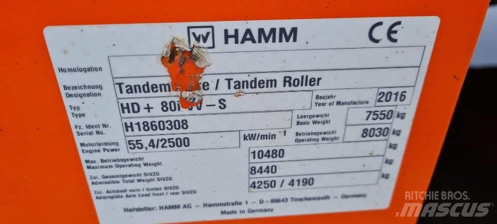 Hamm HD+ 80 i VV-S タンデムローラ